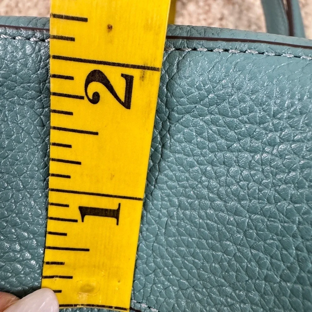 Coach Prairie Teal Shoulder Bag with Leather Crossbody Strap